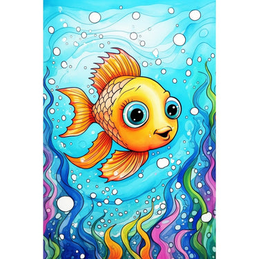 Cartoon Fish Canvas